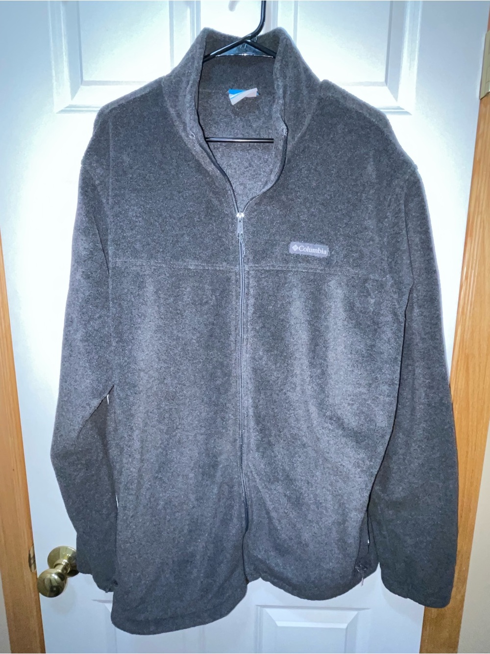 Columbia Men’s Charcoal Gray Full-Zip Fleece Jacket